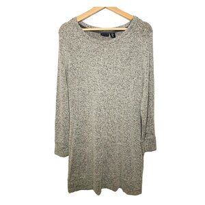Mercer & Madison Gray Shift Dress Long Sleeves M